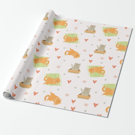 Katzenverpackungspapier Geschenkpapier (Ungerollt)