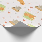 Katzenverpackungspapier Geschenkpapier (Ecke)