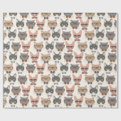 Katzenverpackungspapier Geschenkpapier (Flach)