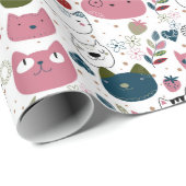 Katzenverpackungspapier Geschenkpapier (Rolleneckpunkt)