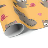 Katzenverpackungspapier Geschenkpapier (Rolleneckpunkt)