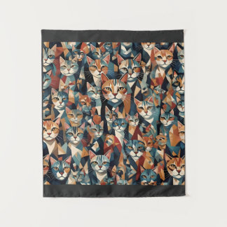 Katzenversammlung Wandteppich