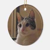 Katzenverzierung Keramikornament (Links)