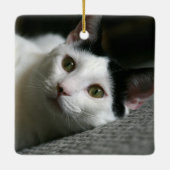 Katzenverzierung Keramikornament (Rückseite)