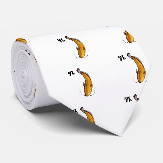 Katzenvogel Krawatte (Gerollt)