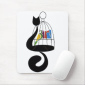 Katzenvogel Mousepad (Mit Mouse)