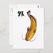 Katzenvogel Postkarte (Vorne/Hinten)