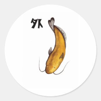 Katzenvogel Runder Aufkleber