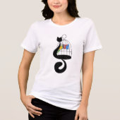 Katzenvogel Tri-Blend Shirt (Vorderseite)