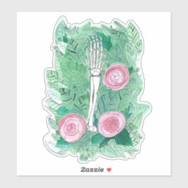 Katzenvorfeld in einem Bereich von Rose Aufkleber