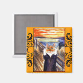 Katzenvormagnet, Edvard Munch's Scream Magnet (Vorderseite/Rückseite)