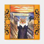 Katzenvormagnet, Edvard Munch's Scream Magnet (Vorne)