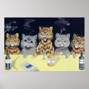 Katzenvorstandssitzung, Louis Wain Poster