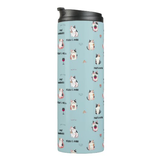 Katzenwärmer Thermosbecher (Nach rechts gedreht)