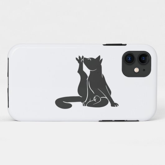 Katzenwaschen - Farbe wählen Case-Mate iPhone Hülle (Rückseite (Horizontal))