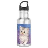 Katzenwasserflasche Edelstahlflasche (Vorderseite)