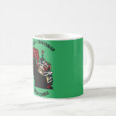 KatzenWeihnachtsgeschenke, personalisierter Name Kaffeetasse (VorderseiteRechts)