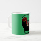 KatzenWeihnachtsgeschenke, personalisierter Name Kaffeetasse (Vorderseite Links)