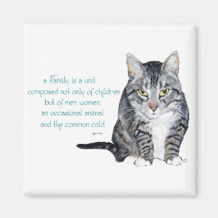 Katzenweisheit - Familiendynamik Magnet