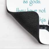 Katzenweisheit - in alten Zeiten waren Katzen Mousepad (Ecke)