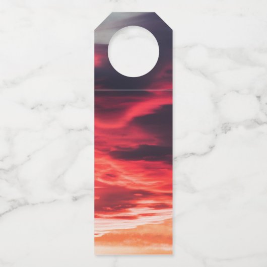 Katzenwelle Flaschenanhänger (Vorderseite)