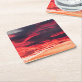 Katzenwelle Rechteckiger Pappuntersetzer (angewinkelt)