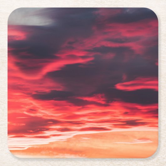 Katzenwelle Rechteckiger Pappuntersetzer (Vorderseite)