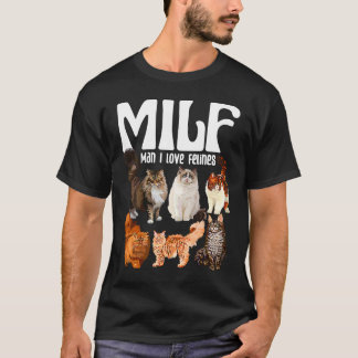 Katzenwelpen-Rettungskatze MILF Mann I Liebe Felin T-Shirt