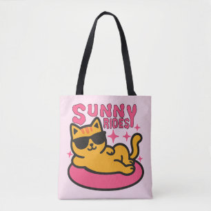 Katzenwelse Cartoon in sonnendurchfluteter Stimmun Tasche
