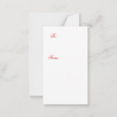 Katzenwelse Mitteilungskarte (Rückseite)