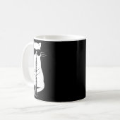 Katzenwelse Oboe spielen Kaffeetasse (Vorderseite Links)