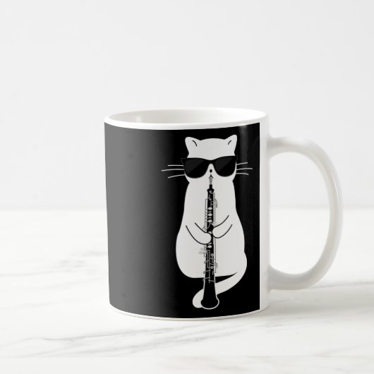Katzenwelse Oboe spielen Kaffeetasse (Rechts)