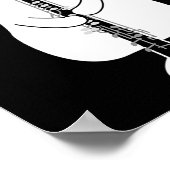 Katzenwelse Oboe spielen Poster (Ecke)