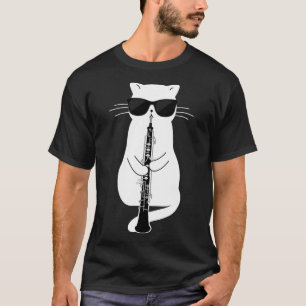 Katzenwelse Oboe spielen T-Shirt