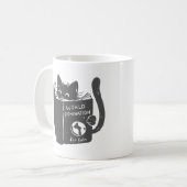 Katzenweltbeherrschung für Katzen - Farbe wählen Kaffeetasse (Vorderseite Links)