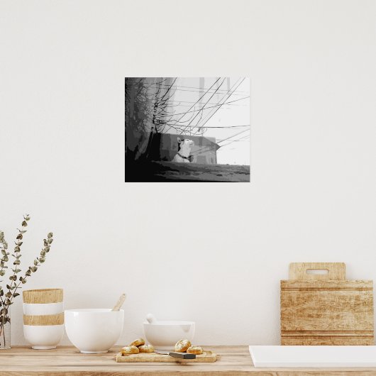 Katzenwickel Poster (Küche)