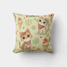 Katzenwirbelkissen Kissen