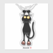 Katzenwitterungsstoff Aufkleber (Blatt)