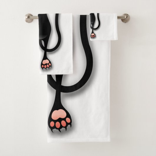 Katzenwitterungsstoff Badhandtuch Set (Insitu)