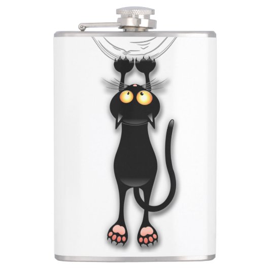 Katzenwitterungsstoff Flachmann (Vorderseite)