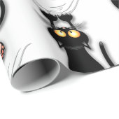 Katzenwitterungsstoff Geschenkpapier (Rolleneckpunkt)