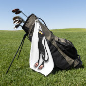 Katzenwitterungsstoff Golfhandtuch (Gras)
