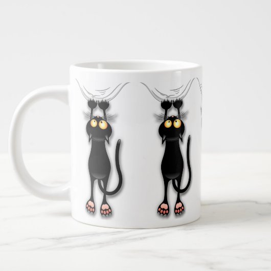Katzenwitterungsstoff Jumbo-Tasse (Links)