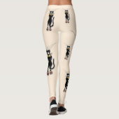 Katzenwitterungsstoff Leggings (Rückseite)