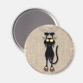 Katzenwitterungsstoff Magnet (Vorderseite/Rückseite)
