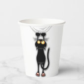 Katzenwitterungsstoff Pappbecher (Vorderseite)