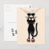 Katzenwitterungsstoff Postkarte (Vorne/Hinten)