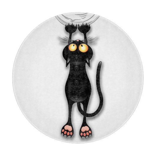 Katzenwitterungsstoff Schneidebrett (Vorderseite)