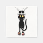Katzenwitterungsstoff Serviette (Vorderseite)