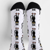 Katzenwitterungsstoff Socken (Oben)